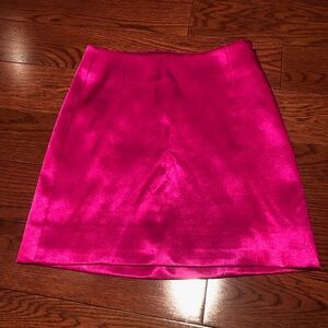 Frame Denim Vibrant Pink Mini Skirt